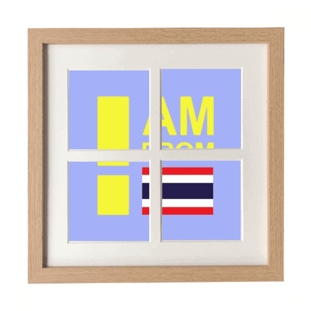 Soy de Tailandia Pantalla de escritorio de pared de marco 4 aperturas