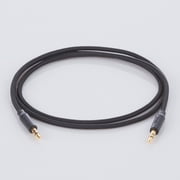 onn 3ft 3.5mm Aux to Aux Braided Audio Cable, Black