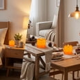 thumbnail image 6 of Fmbmuo Warm Light Halloween-Themed Flameless Led Candles , Orange Outdoor Thanksgiving Indoor Ornament , For Home Party Holiday Desktop Decor, 6 of 8