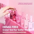 thumbnail image 2 of Set de esmaltes de uñas en gel Beetles Romantic Blush, 6 colores, 15 ml, 2 of 7