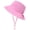 Pink, variant on Cute Toddler Sun Protection Bucket Sunhat with String White,/ 12-24 Months