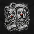 thumbnail image 2 of Smile Now Cry Later Clown Masks Long Sleeve TShirt Men Women Brisco Brands S, 2 of 5