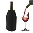 thumbnail image 4 of Refroidisseur de Bouteille de Vin Réutilisable, Léger, Longue Durée, Ajustable, Résistant aux Déchirures, Manchon de Refroidisseur de Vin pour Bar Noir, Bourgogne, 4 of 7