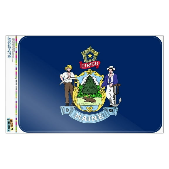 Maine State Flag Home Business Office Sign
