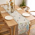 thumbnail image 3 of Table Runner 72 Inches Long for Kitchen Dining, Colorful Floral Dresser Scarf Farmhouse, Dining Table Decorations for Wedding/Parties, Farmhouse Country Dragonfly Butterfly Flower 13 x 72 In, 3 of 8