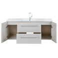 thumbnail image 5 of Cutler Kitchen and Bath Silhouette 48" Wood/Marble Bathroom Vanity in Beige, 5 of 6