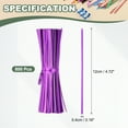 thumbnail image 2 of Uxcell Wire Twist Ties Reusable for Plastic Bags Treat Candy Bag Plants, Craft Projects Purple, 2 of 7