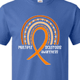 thumbnail image 4 of Inktastic Multiple Sclerosis Awareness Orange Ribbon Rainbow T-Shirt, 4 of 5