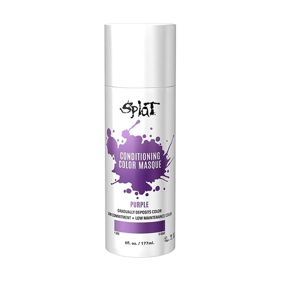 Splat Hair Color Conditioning Masque (6oz) (Purple) Boost - Maintain - Refresh | 95% Natural Formula