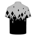 thumbnail image 5 of CHGBMOK Mens Short Sleeve Button Collared Neck Casual Shirts Summer Trendy Printed Stretch Top, 5 of 7