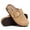 Brown, variant on Suede Cork Footbed Clogs for Women & Men, Arch Support Closed-Toe Potato Shoes, Adjustable Buckle Slip-On Mules
