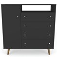 thumbnail image 3 of Manhattan Comfort Liberty 4 Drawer Media Chest in Black, 3 of 8