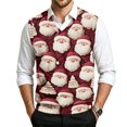 thumbnail image 2 of Mens Christmas Sweater Vests Casual Sleeveless V Neck Knit Pullover Fall, 2 of 7