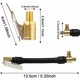 thumbnail image 2 of Adaptador de válvula Herramientas de válvula de neumático con 2 puntas de inflador de latón Punta de inflador Válvula de inflado de paleta Conexión de compresor Accesorios de bomba para motocicleta y, 2 of 5