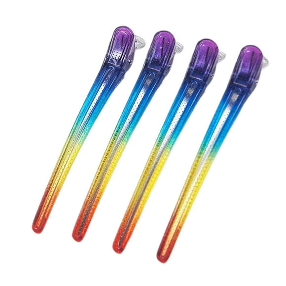 Xuanheng 4 Pcs Dividing Duck Bill Clip, Clamp Hair Styling Clip, Duck Bill Hair Clip, Rustproof Alligator Curl Clip, Sectioning Clip