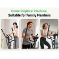 thumbnail image 4 of FUNMILY Ultra-Quiet Heavy Duty Elliptical Machine | 400LBS Capacity, 15-Inch Natural Stride, 14 Resistance Levels, Low Impact Cardio for Home Gym, Seniors & Small Spaces, 4 of 9