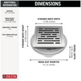 thumbnail image 6 of Delta Dt062412 4" Tile-In Square Shower Drain - Nickel, 6 of 7
