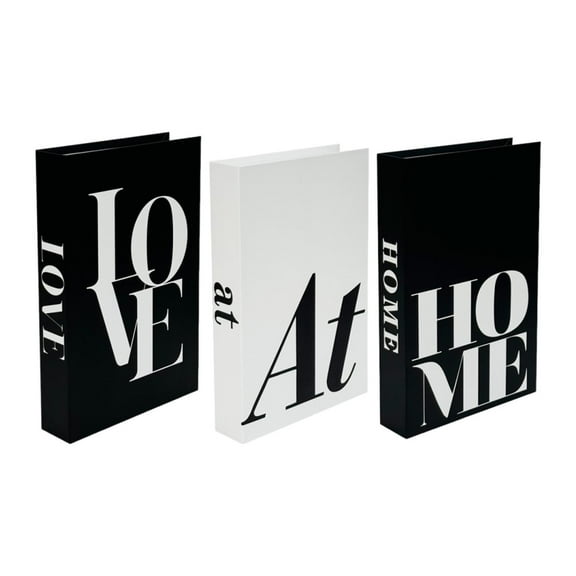 CoudarTitie 3 Pieces Decorative Fake Books DIY Cardboard Box Fashionable Home Decor Foldable