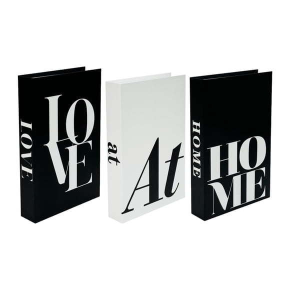 3 libros falsos decorativos, adornos de escritorio, decoración para mesa de centro, libros plegables de imitación de moda para interior, oficina, casa