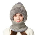 thumbnail image 4 of TRUBKH Scarf with Hood for Women Warm Hat for Women 3 in 1 Beanie for Women Winter Hats for Women 3 in One Beanie for Women Hood Hat Hood Hat Women Gifts for Women Scarf Hood Scarf Gray 8 One Size, 4 of 6