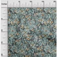 thumbnail image 2 of oneOone Cotton Poplin Twill Turquoise Blue Fabric Abstract Floral Sewing Fabric By The Yard Printed Diy Clothing Sewing Supplies 56 Inch Wide, 2 of 5