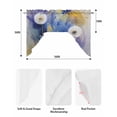 thumbnail image 5 of Purple Dragonfly Swag Valances for Windows, Small Curtains Drapes, Watercolor Spring Summer Floral Kitchen Window Curtains Over Sink Rod Pocket Window Treatment Valance for Bedroom/Bathroom 56"x36", 5 of 5
