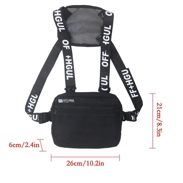 Bolsa de pecho unisex cremallera suavizante mochila de pecho unisex resistente a los arañazos Ajustable para viajar ANGGREK Otros