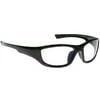 Computer Glasses with Sheer Vision Clear Double Sided Anti Reflective Lenses - Vipor Wrap Frame - 59/35-18-142