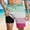 Hot Pink, variant on Hvot&aat Mens Trendy Striped Printed Swim Trunks Quick Dry Lightweight Stretch Bathing Suit Elastic Waist Beach Shorts with Liner