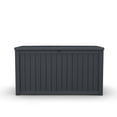 thumbnail image 3 of Alvantor Outdoor Storage Box Waterproof Resin Lockable Patio Deck Box Black, 180 Gallon, 3 of 5