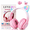 Gradient Pink, variant on Leyeet Cat Ear Kids Bluetooth Headphones for Girls Children Teens, LED Light Up Wireless/Wired Mode Foldable Stereo Girls Headphones with Built-in Mic for School Birthday Xmas Gift (Pink)