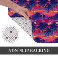 thumbnail image 6 of Pofeuu Retro Palms Print Flannel Doormats Rug16"x24"Rug Washable Doormats Indoor Outdoor Rugs for Layered Front Door Mats, Porch, Kitchen, Entryway, 6 of 7