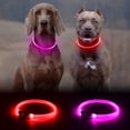 thumbnail image 2 of Miaocao 2 Packs Light Up Dog Collar, LED Dog Collar, USB Rechargeable Dog Lights for Night Walking, Adjustable Glow in The Dark Collars for Small Medium Large Dogs, Waterproof Safety Pets Lights, 2 of 8