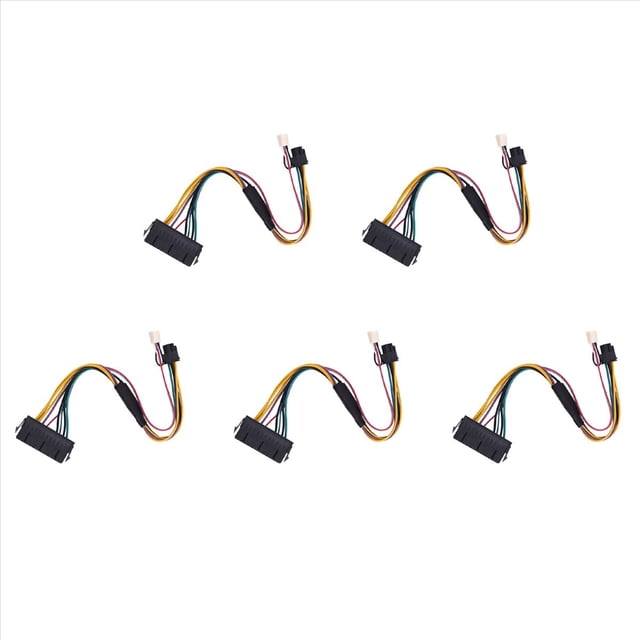 5X Cable de Fuente de AlimentacióN ATX PSU PCIe 6 Pines una ATX 24 Pines Cable de Fuente de AlimentacióN 24P una 6P para 600 G1 600G1 800G1 Placa Base