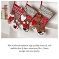 thumbnail image 4 of Cateissary Soportes para regalos Calcetines de Navidad Suavidad de lana Exquisito Contenedor de dulces multipropósito Accesorios para el hogar Calcomanía Patrón de muñeco de nieve, 4 of 6