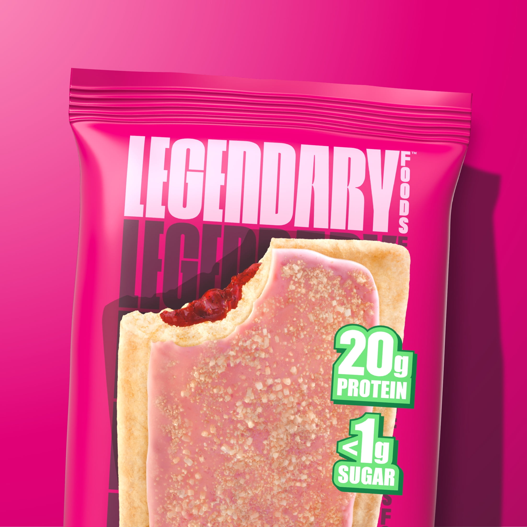 Legendary Foods Gluten Free and Keto Friendly Protein Pastry - Cherry Crumble - 8oz/4ct