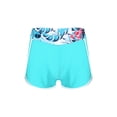 thumbnail image 6 of Zaldita Kids Girls 3 Pieces Bathing Suit Hawaii Printed Rash Guard Swimsuit for Seaside Vacation Lake Green 14, 6 of 7
