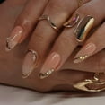 thumbnail image 2 of CTTHNBD Uñas postizas almendra French tip 24 piezas, 2 of 7