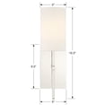thumbnail image 6 of VER-241-PN Crystorama Lighting Veronica - One Light Wall Sconce-Polished Nickel Finish, 6 of 8