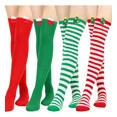 thumbnail image 2 of Medias Navideñas Por Encima De La Rodilla Para Muñecas, 2 of 8