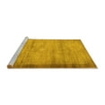 thumbnail image 2 of Ahgly Company Machine Washable Indoor Rectangle Abstract Yellow Contemporary Area Rugs, 8' x 10', 2 of 4