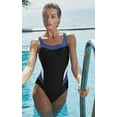 thumbnail image 3 of Women's Tummy Comtrol Side Splice Athletic Swimsuit Racing One Piece Swimwear, 3 of 6