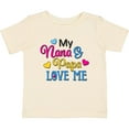 thumbnail image 3 of Inktastic My Nana and Papa Love Me with Hearts Boys or Girls Baby T-Shirt, 3 of 5