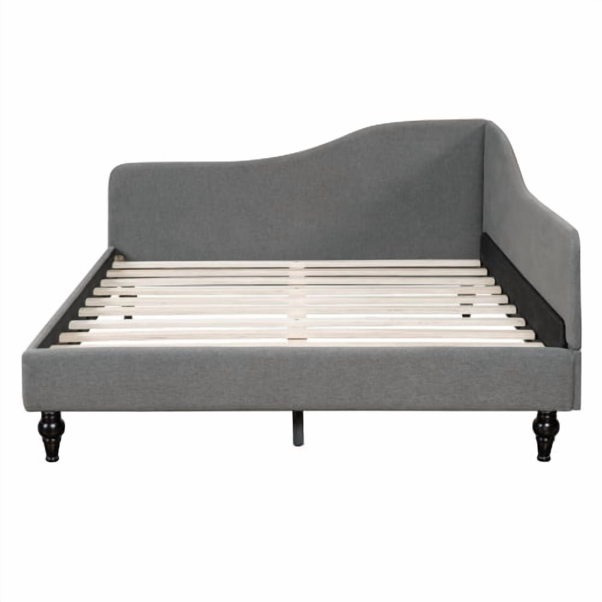 Euroco Upholstered Twin Size Sofa Bed with Wood Legs, Full