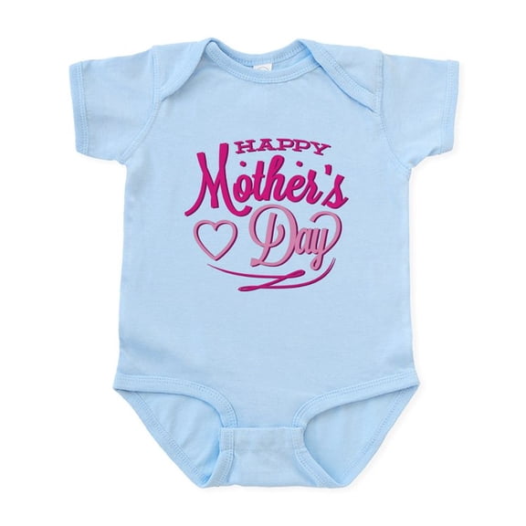 CafePress - Happy Mother's Day Infant Bodysuit - Baby Light Bodysuit, Size Newborn - 24 Months