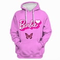 thumbnail image 5 of Sudadera con capucha de Barbie para niñas, informal, estilo Y2K, con dulzura, de otoño, con estampado de letras a la moda, suéter con capucha de manga larga, regalo para mujer, 5 of 5