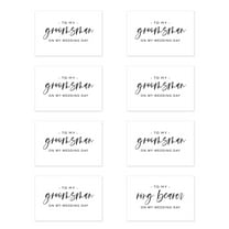 Koyal Wholesale Groomsmen Wedding Day Gift Cards with Envelopes set of 8 Modern On My Wedding Day Cards, 4 x 6-In