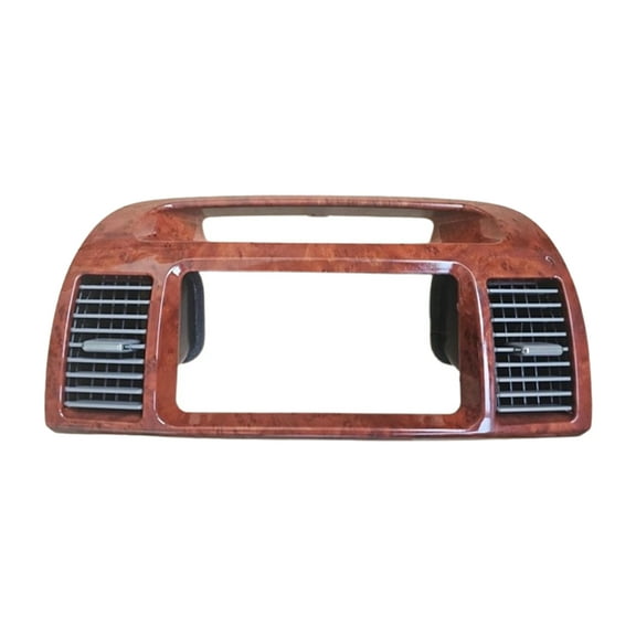 Center Console Dash A/C Air Vent Panel For Toyota Camry XV30 2002-2007, Adjustable Air Volume Dashboard Interior Air-Condition Vent, Center A/C Dash Air Vent Trim Cover-middle-Mahogany