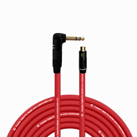 Coluber Cable Balanced Right Angle 1/4" TRS - RCA Female Pro 3-Pin Connector