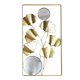 thumbnail image 2 of Decoración de pared de Metal Aureate con espejo, decoración de pared de Metal moderna grande, decoración de pared para sala de estar para dormitorio, Estilo B, 2 of 9